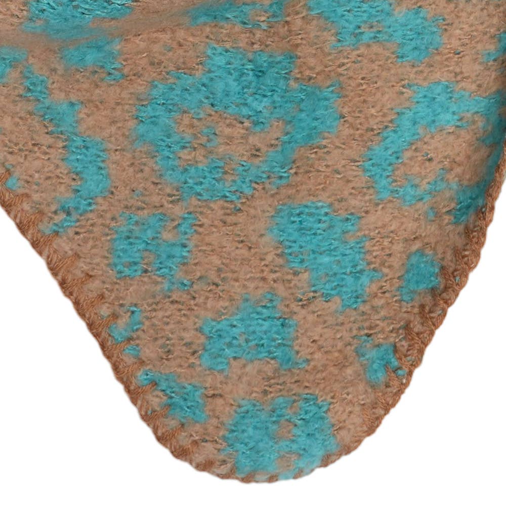 Schal Nina Leopard Aqua