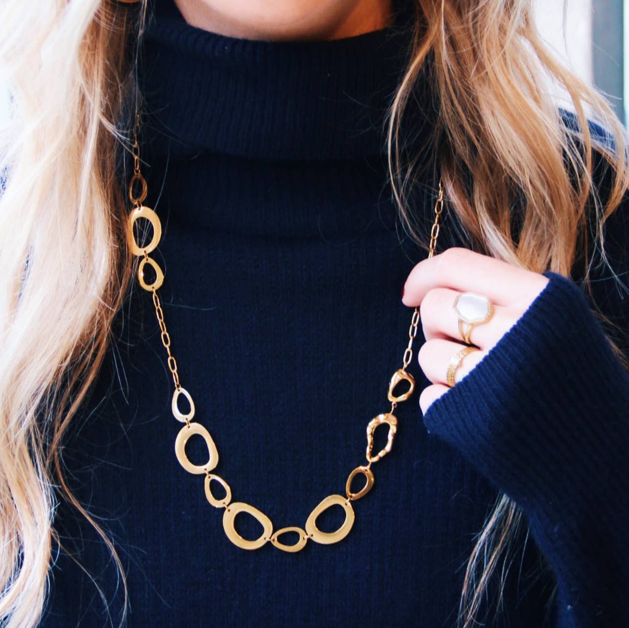 Lange D-Kettenhalskette