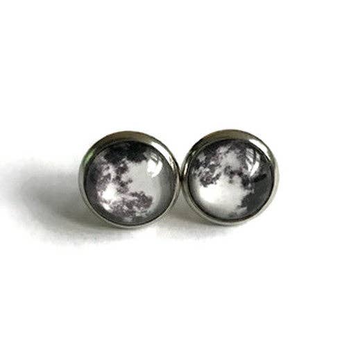 Mondkind Ohrringe: Silber