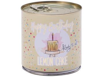 Wondercandle-Cancake Happy Birthday Gelb, Zitronenkuchen