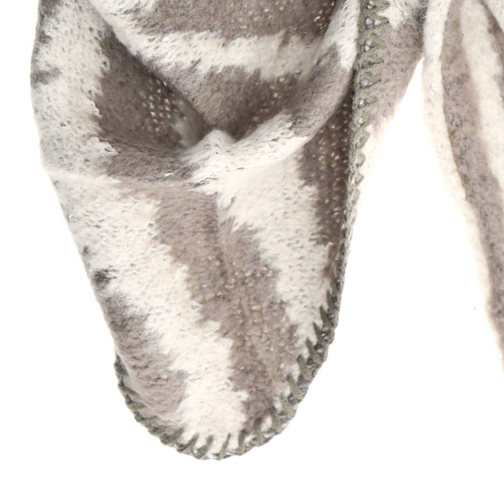 Schal Nina Zebra Grau