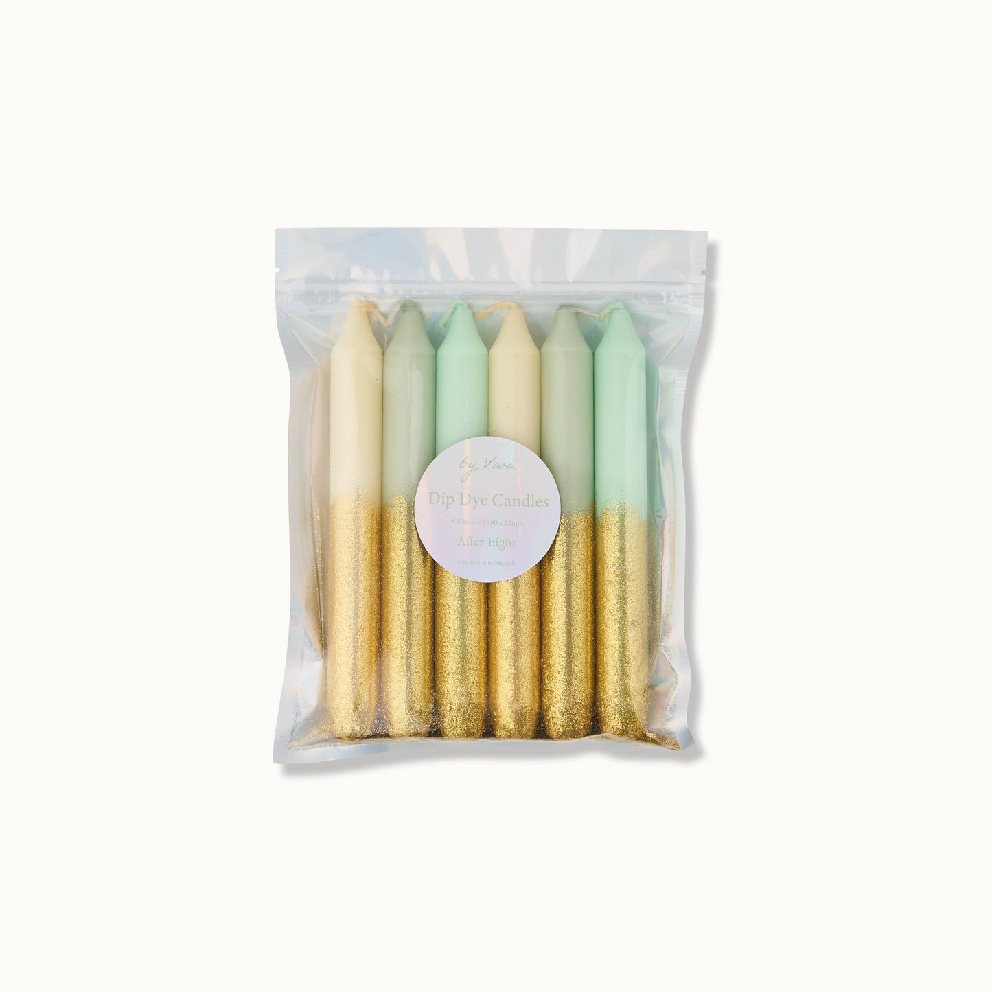 Dip-Dye-Kerzenset: Glitter After Eight