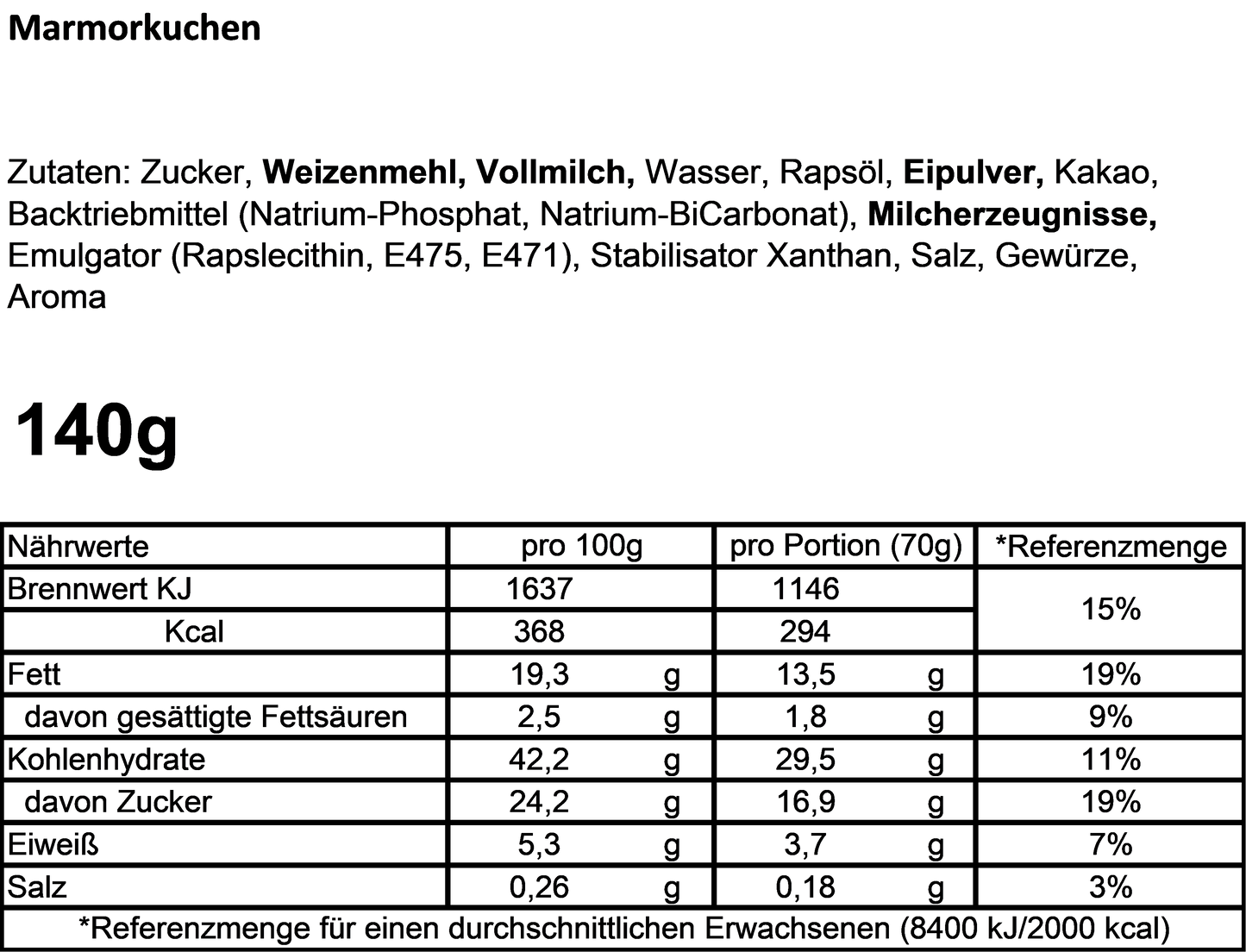 Cancake Happy Birthday blau, Marmor Kuchen