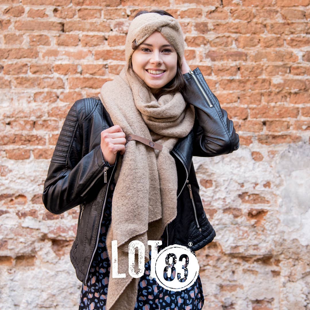 Lot83 Haarband Pip in Camel, warm und stylisch für Herbst und Winter