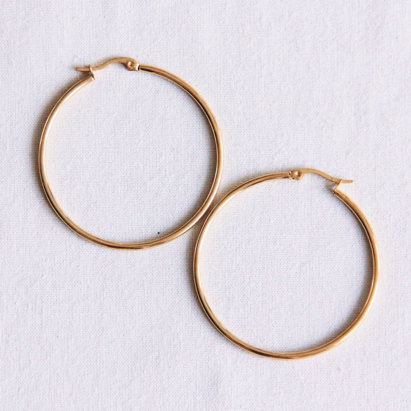 Edelstahlring 50 mm 'Basic' - Gold
