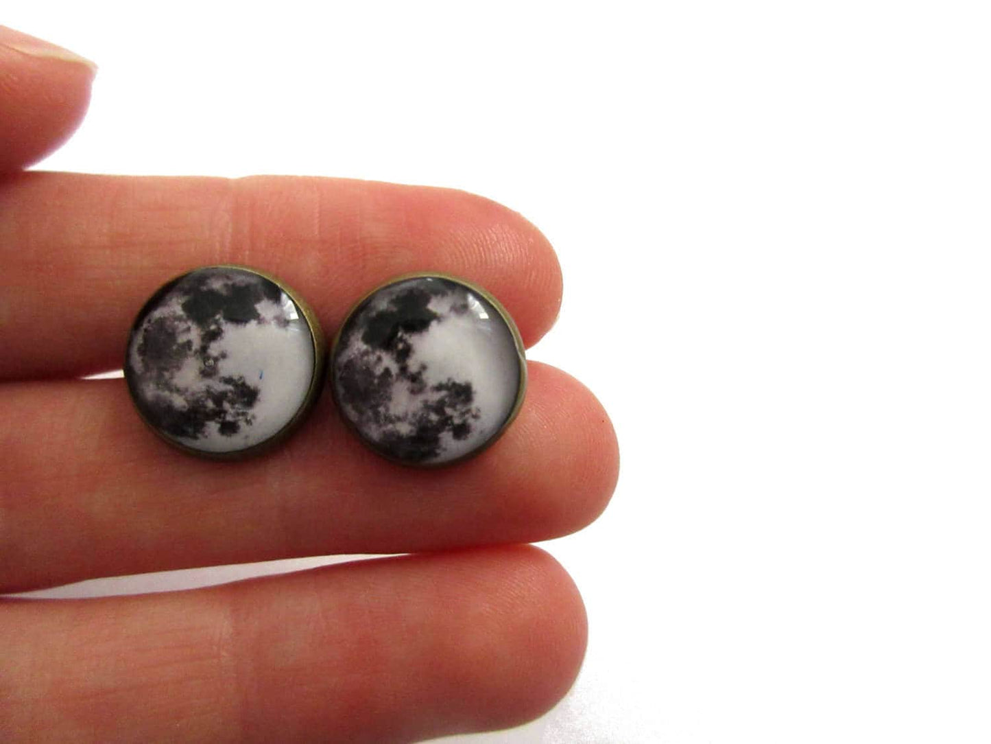 Mondkind Ohrringe: Silber