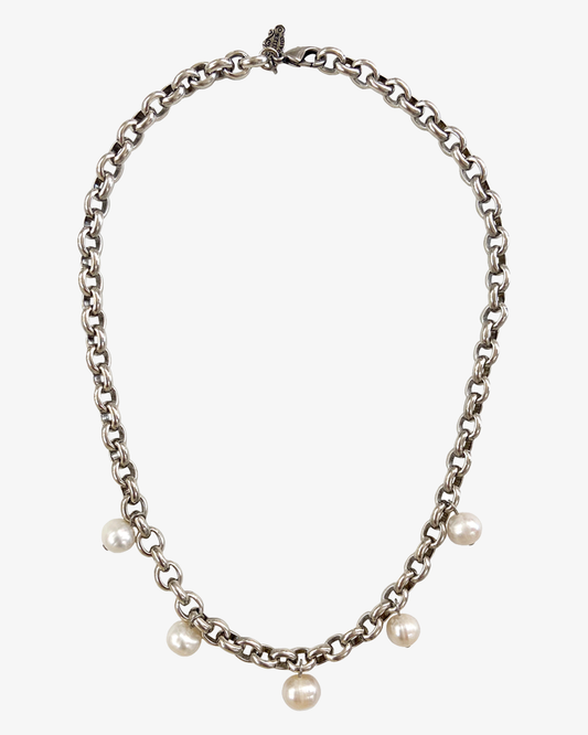 Helles Paris- SUNRISE HALSKETTE, 44cm mit Süßwasserperlen