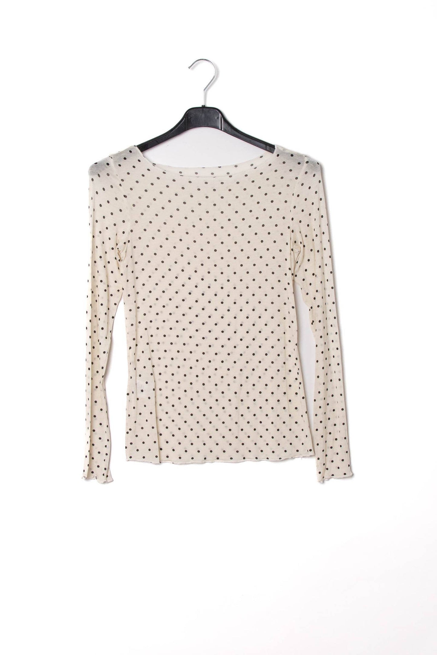 Polkadots: Feines Kaschmirmix-Shirt in verschiedenen Farben/ Einheitsgröße (36-42 / S-XL)