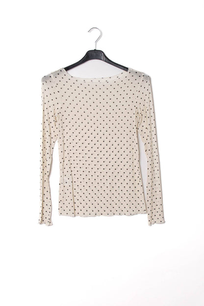 Polkadots: Feines Kaschmirmix-Shirt in verschiedenen Farben/ Einheitsgröße (36-42 / S-XL)