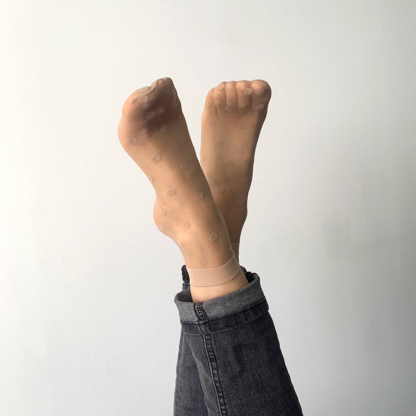 Florence — 2er-Pack — Mid-Low-Socken in Fleisch und Schwarz