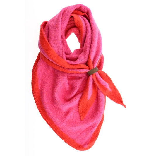 Lot83- Schal Nina in pink und rot, kuschelig leicht