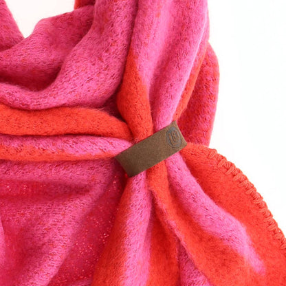 Lot83- Schal Nina in pink und rot, kuschelig leicht