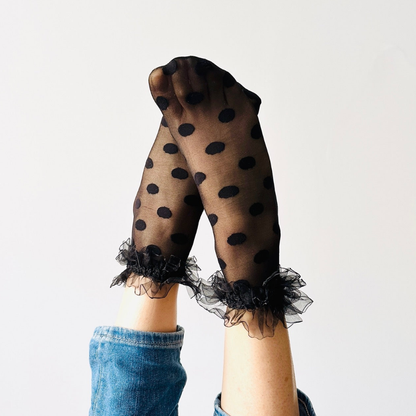 Sockette-Serena Polka Dot Socken - Knöchelsocken