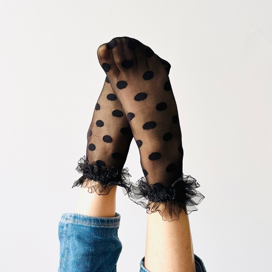 Serena Polka Dot Socken - Knöchelsocken