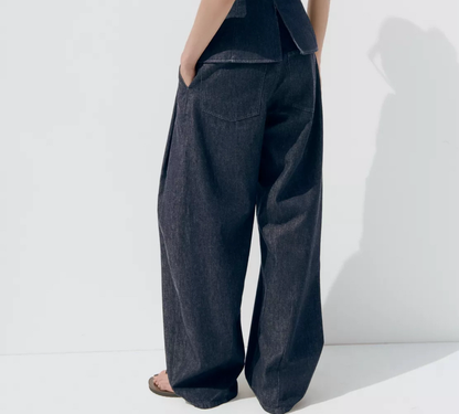 Hose // weite Hose in schwarz oder jeans                                                      Lieferbar ab ca. 15.8.26