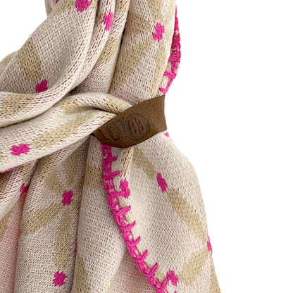 Lot83 Schal Jasmin Beige, Feinstricktuch