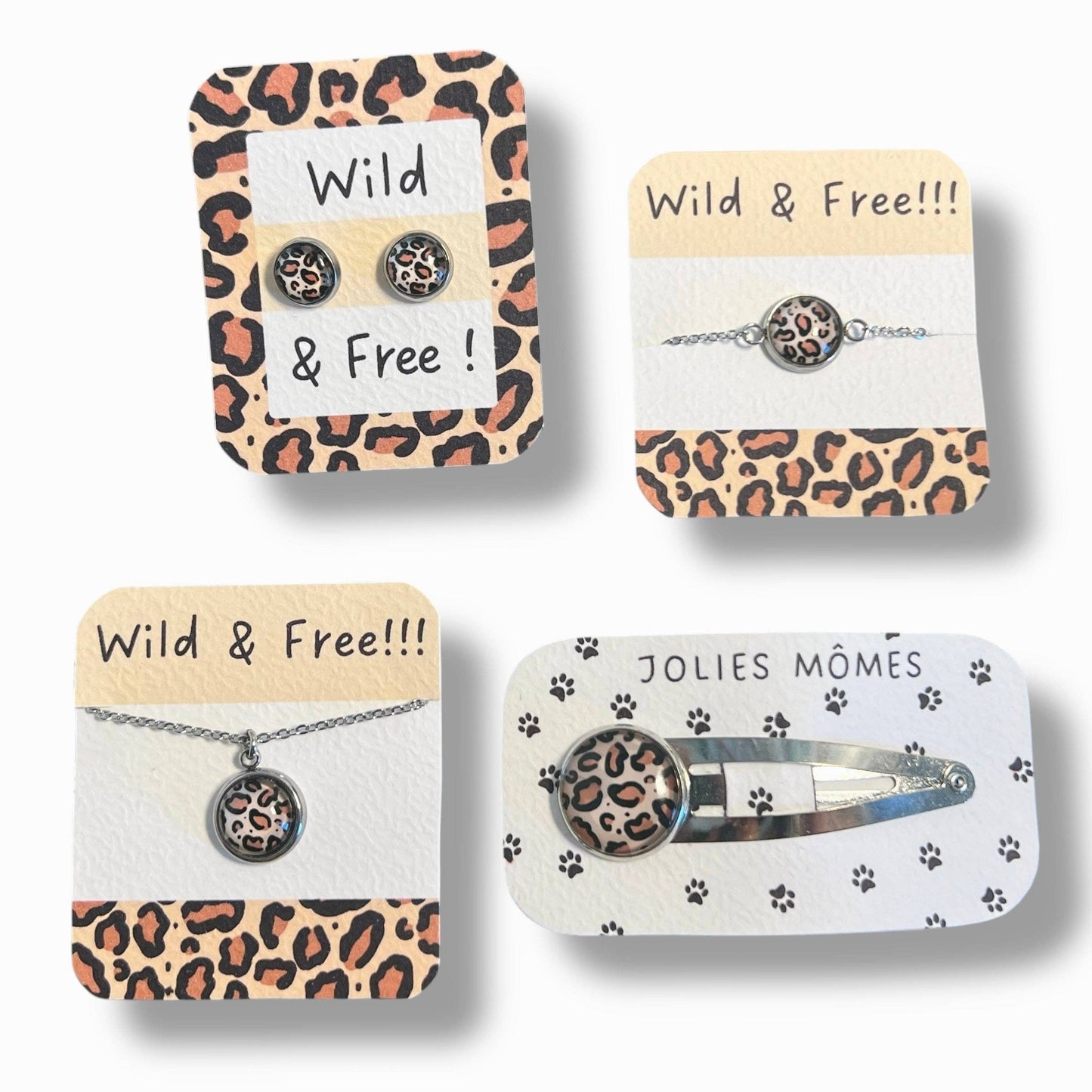 Kinder-Ohrringe Leopard