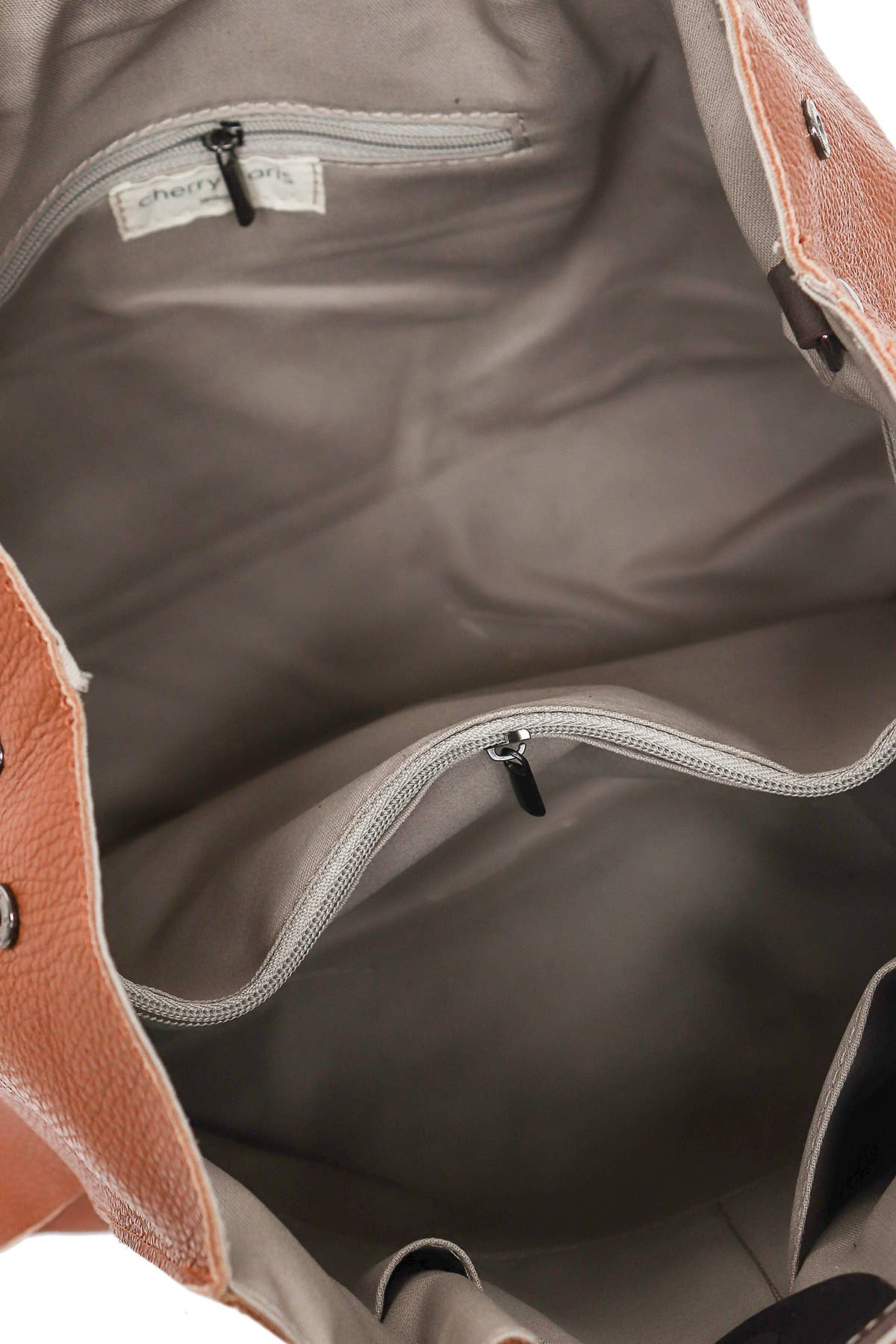 Tasche ETHEL in Khaki aus echtem Leder