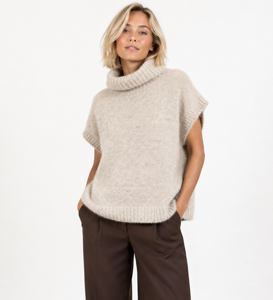 Strickpullover mit kurzem Arm- perfekt zum layern
