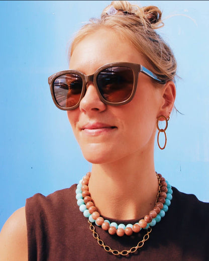 Bazou-Doppelring Ohrstecker Gold – Zeitlose Eleganz im modernen Design