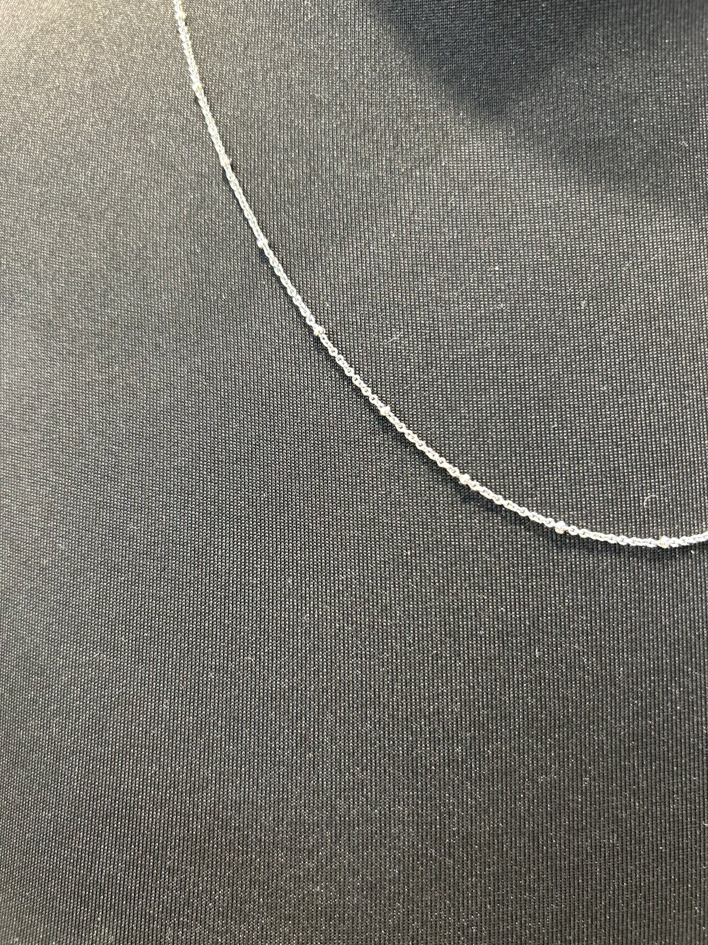 Leaf Jewelry-Gliederkette mit Kugeln, 55cm, 925 Sterlingsilber