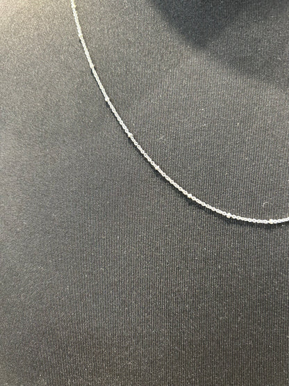 Leaf Jewelry-Gliederkette mit Kugeln, 55cm, 925 Sterlingsilber