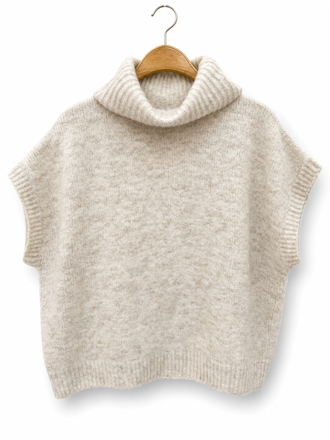 Strickpullover// mit kurzem Arm in beige oder braun