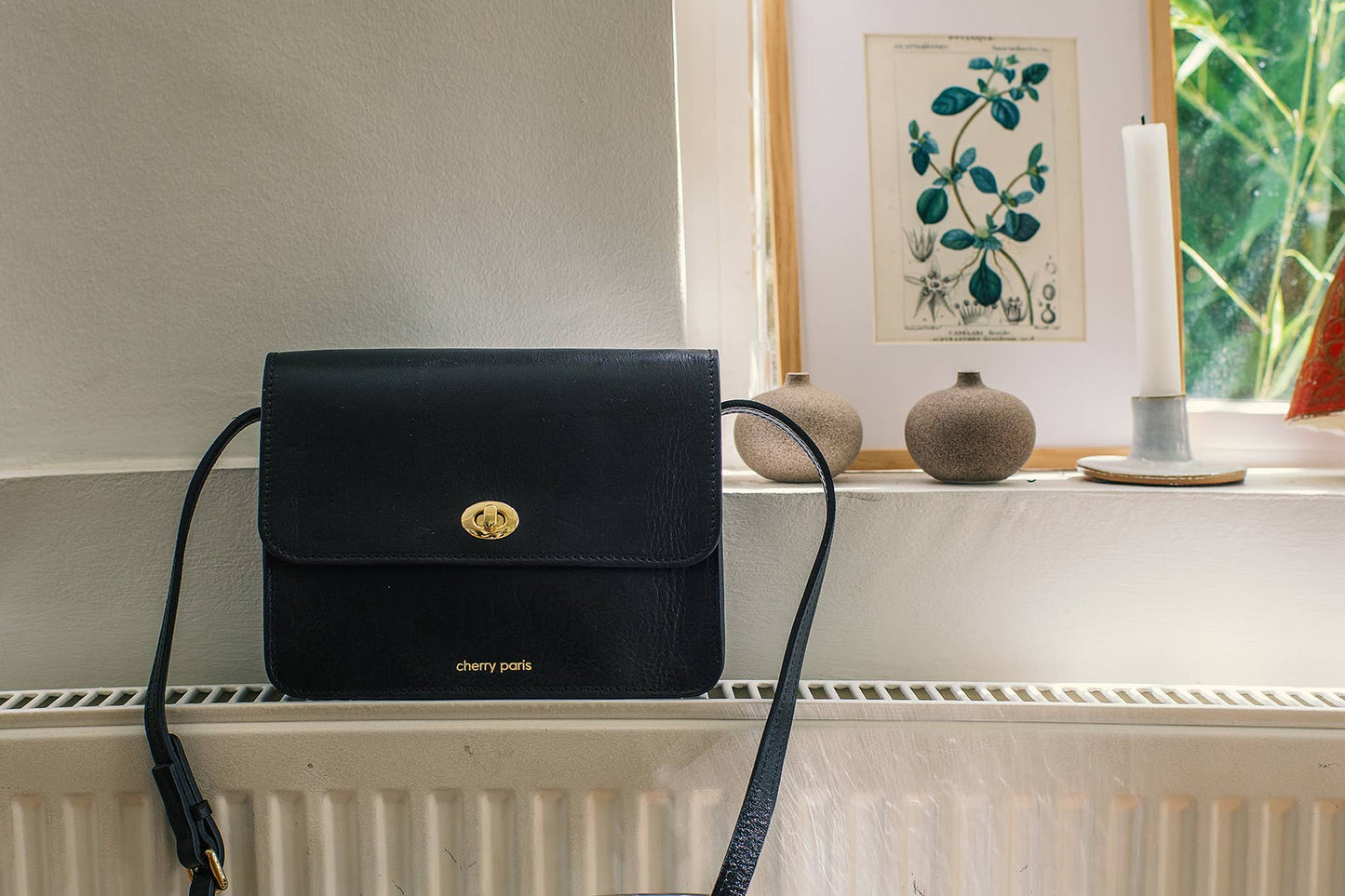 Tasche HELOISE in Kamel/ Cognac, aus echtem Leder