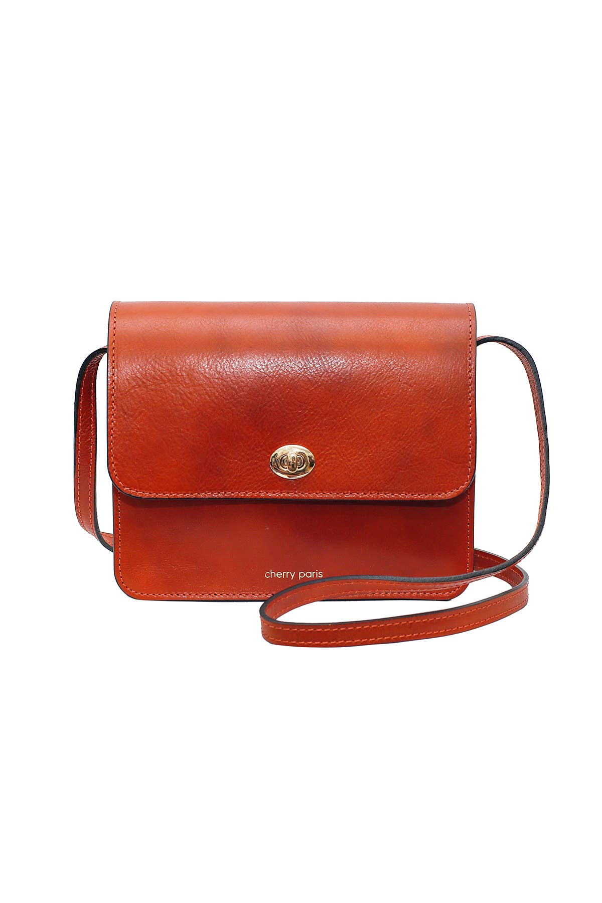 Tasche HELOISE in Kamel/ Cognac, aus echtem Leder