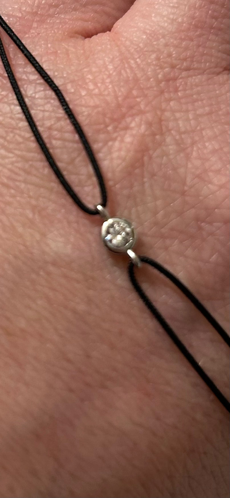 Leaf Jewelry- Glücksbändchen Pure, 925 Sterlingsilber,Black