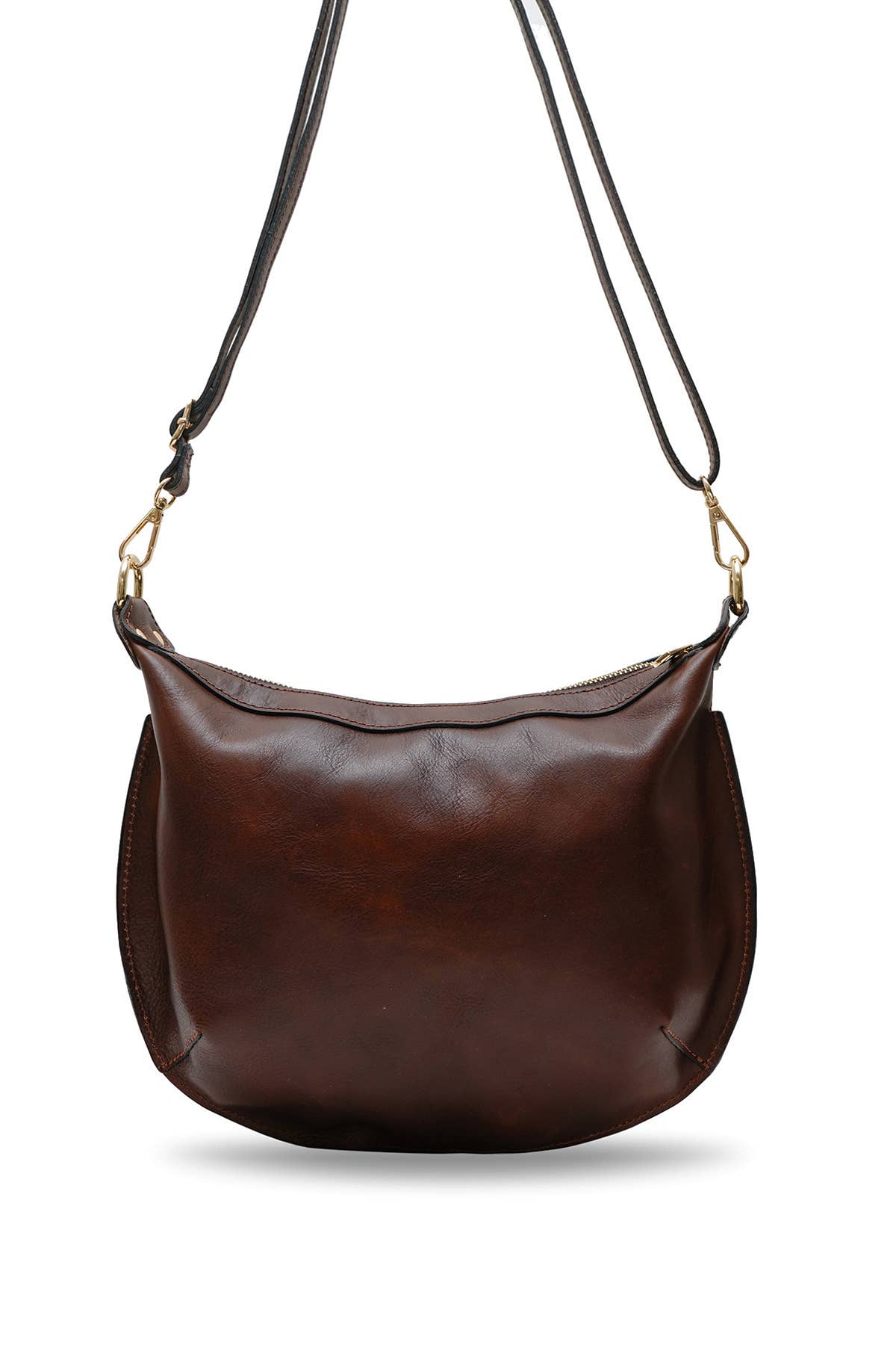 Tasche ANTONIA in Schokoladenbraun, aus echtem Leder