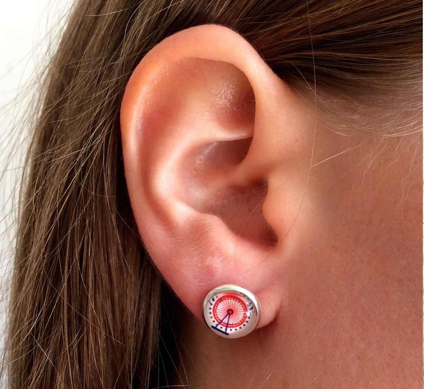 Ohrringe London Big Ben und Riesenrad