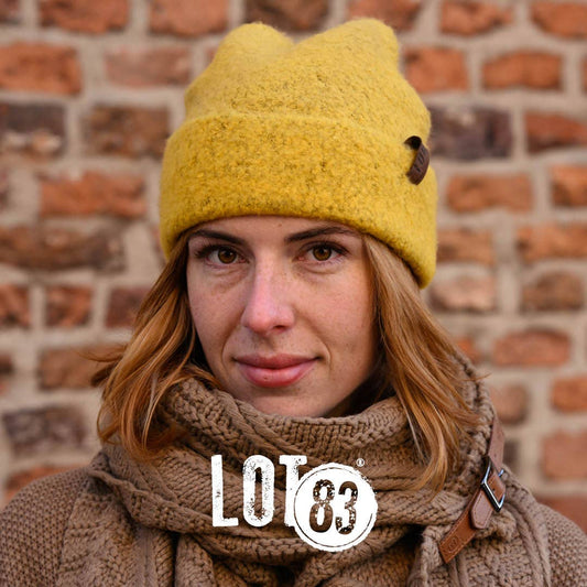 Lot 83 Mütze Suus in senfgelb, warm und kuschelig