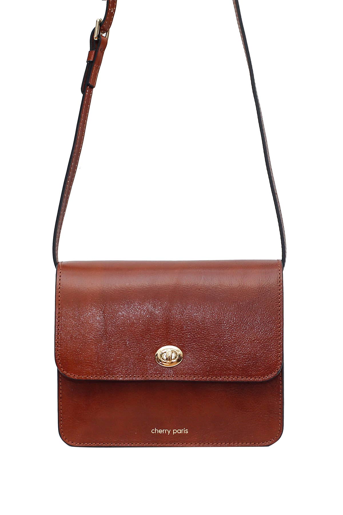 Tasche HELOISE in Kamel/ Cognac, aus echtem Leder