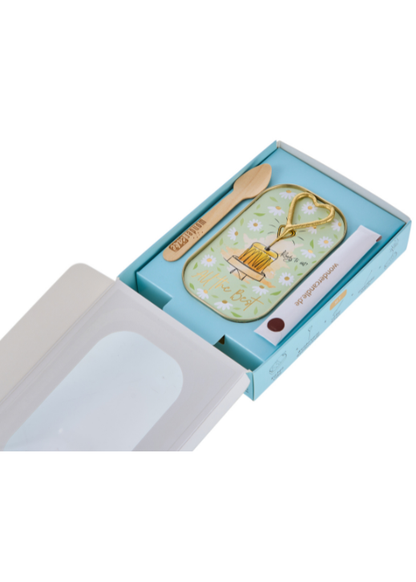Wondercandle-All the best grün Wondercake deluxe blau Herz gold