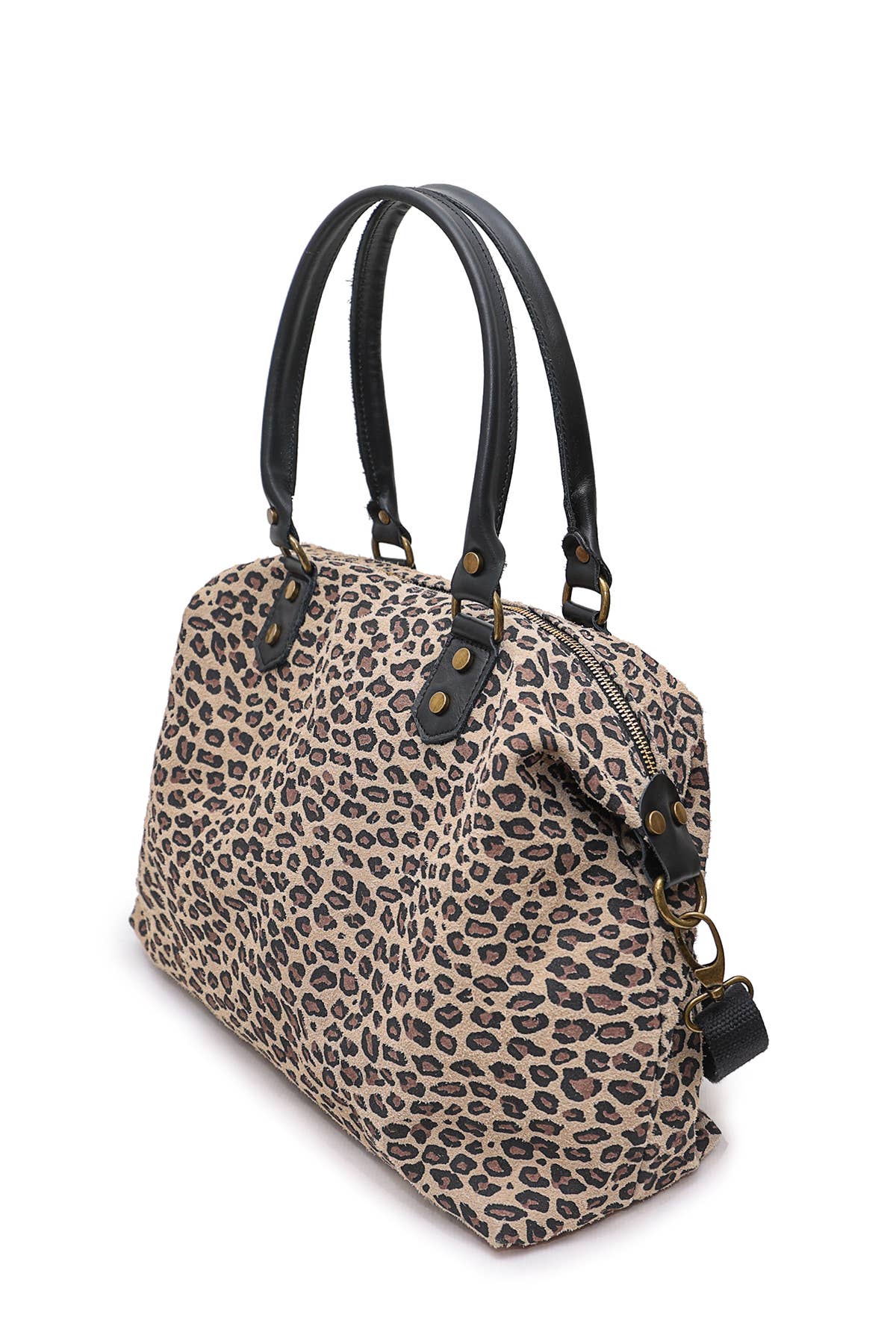 Leopard Weekender von Cherry Paris aus Rinds-Wildleder