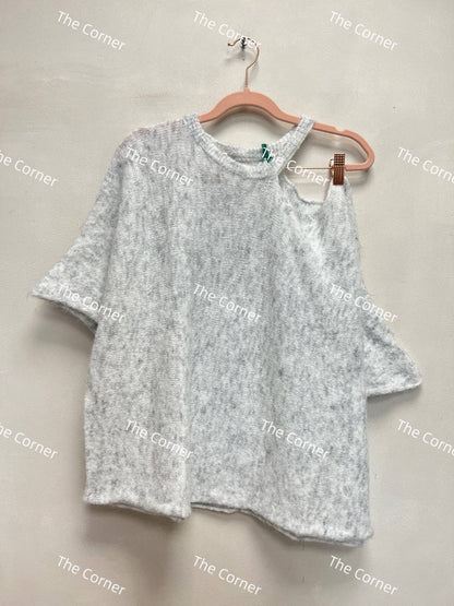 Offshoulder Pulli- Kurzarm- Strick