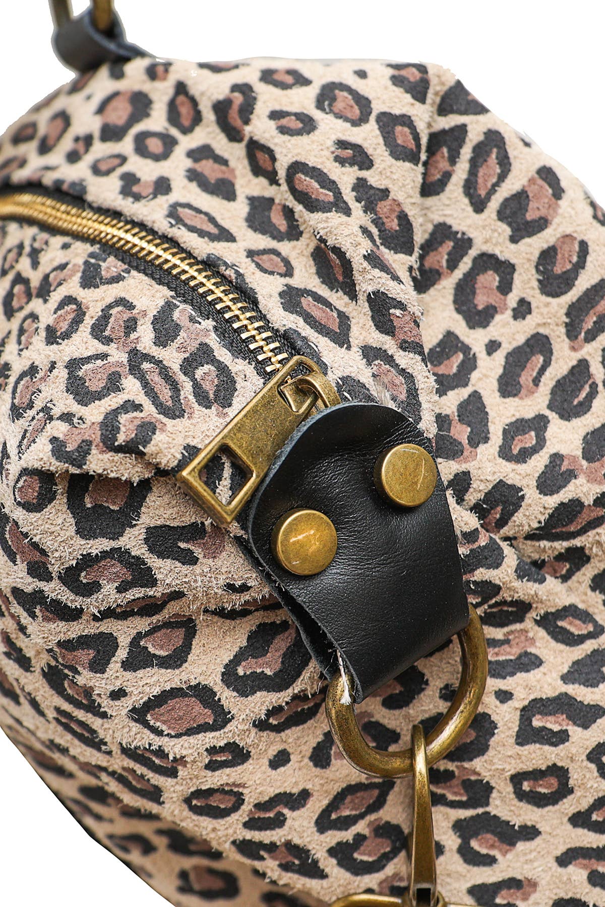 Leopard Weekender von Cherry Paris aus Rinds-Wildleder