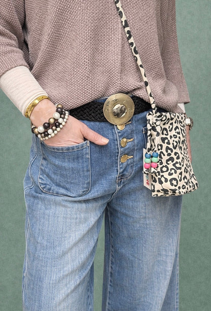 Wide Leg Jeans in Blau | High Comfort Stretch Denim geknöpft