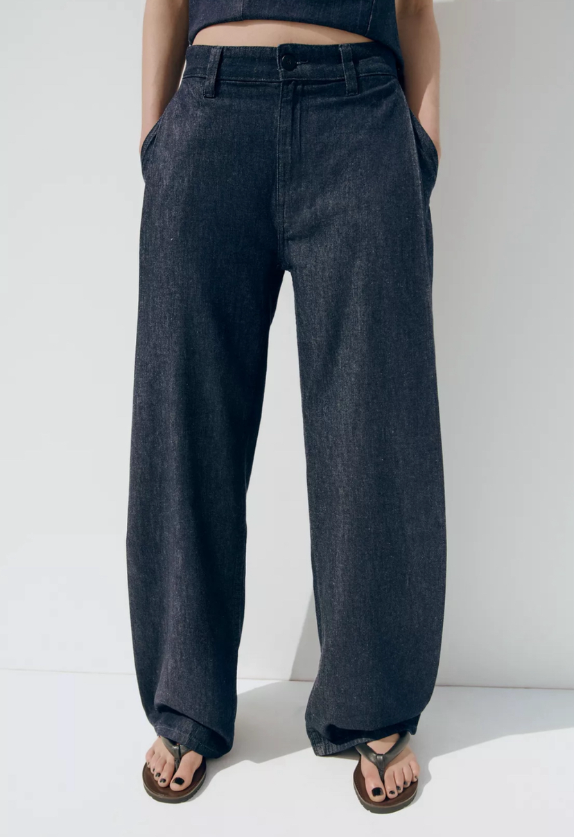 Hose // weite Hose in schwarz oder jeans                                                      Lieferbar ab ca. 15.8.26