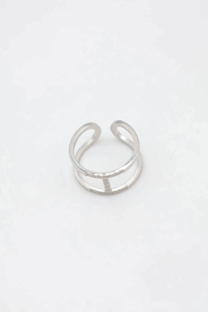 Ringe // aus Edelstahl und goldplattiertem Stahl