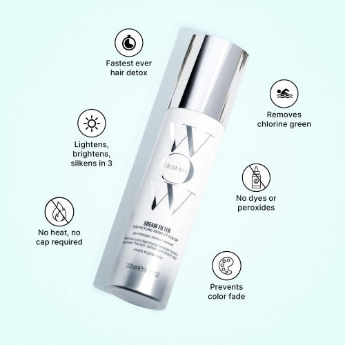 Color Wow Dream Filter Pre Shampoo 200ml, Detox und Reinigungsspray, vor den Haarwäsche-zur Farbauffrischung