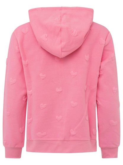 Hoodiejacke "Zwillingsherz Love": Rosa