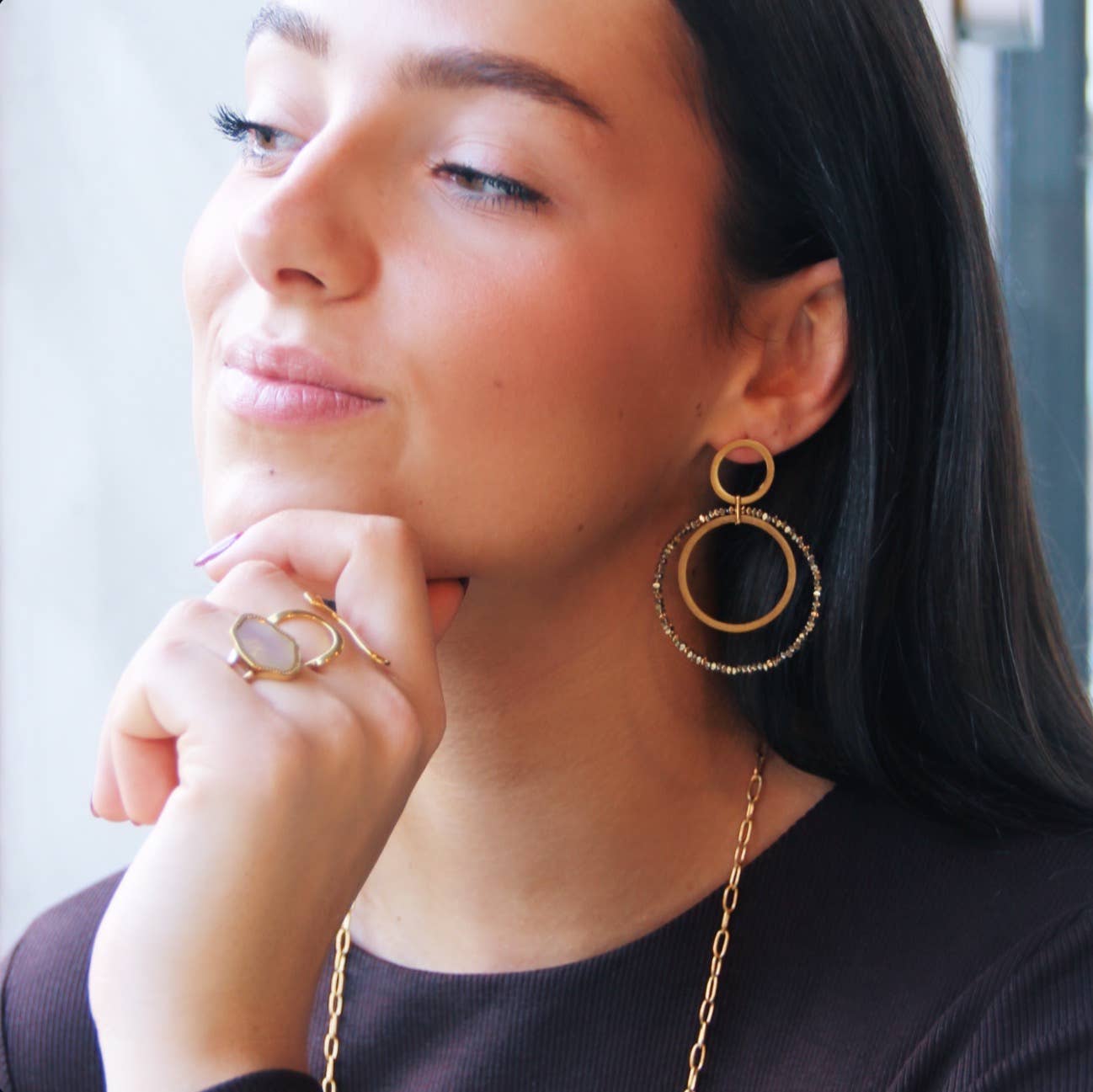 Statement-Ohrring "City Chic"