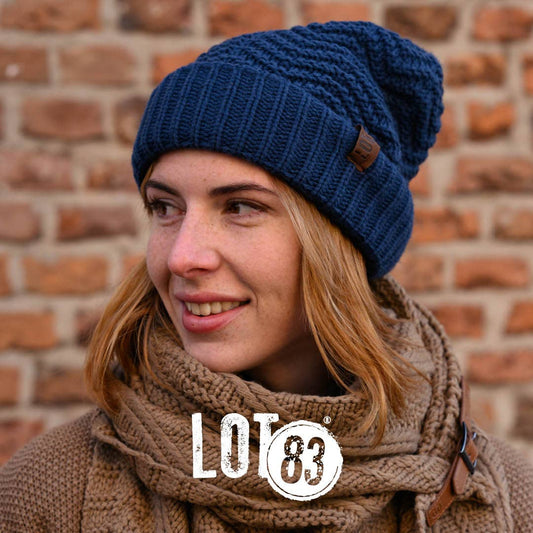 Lot83 Strickmütze Sophie Petrol, warm&weich