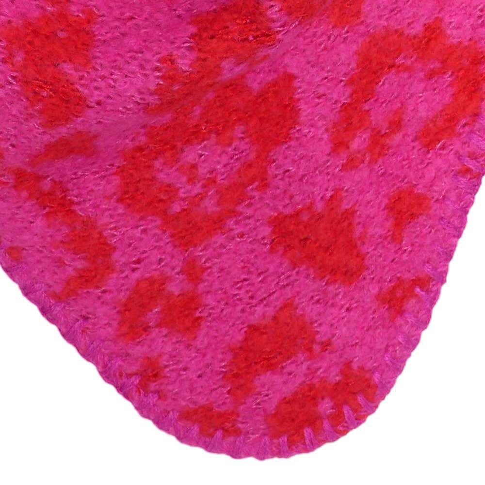 Lot83-Schal Nina Leopard Rot Pink