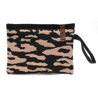 Lot83-Kosmetiktäschchen, Tasche „ classic Leo Black“, teddyoptik