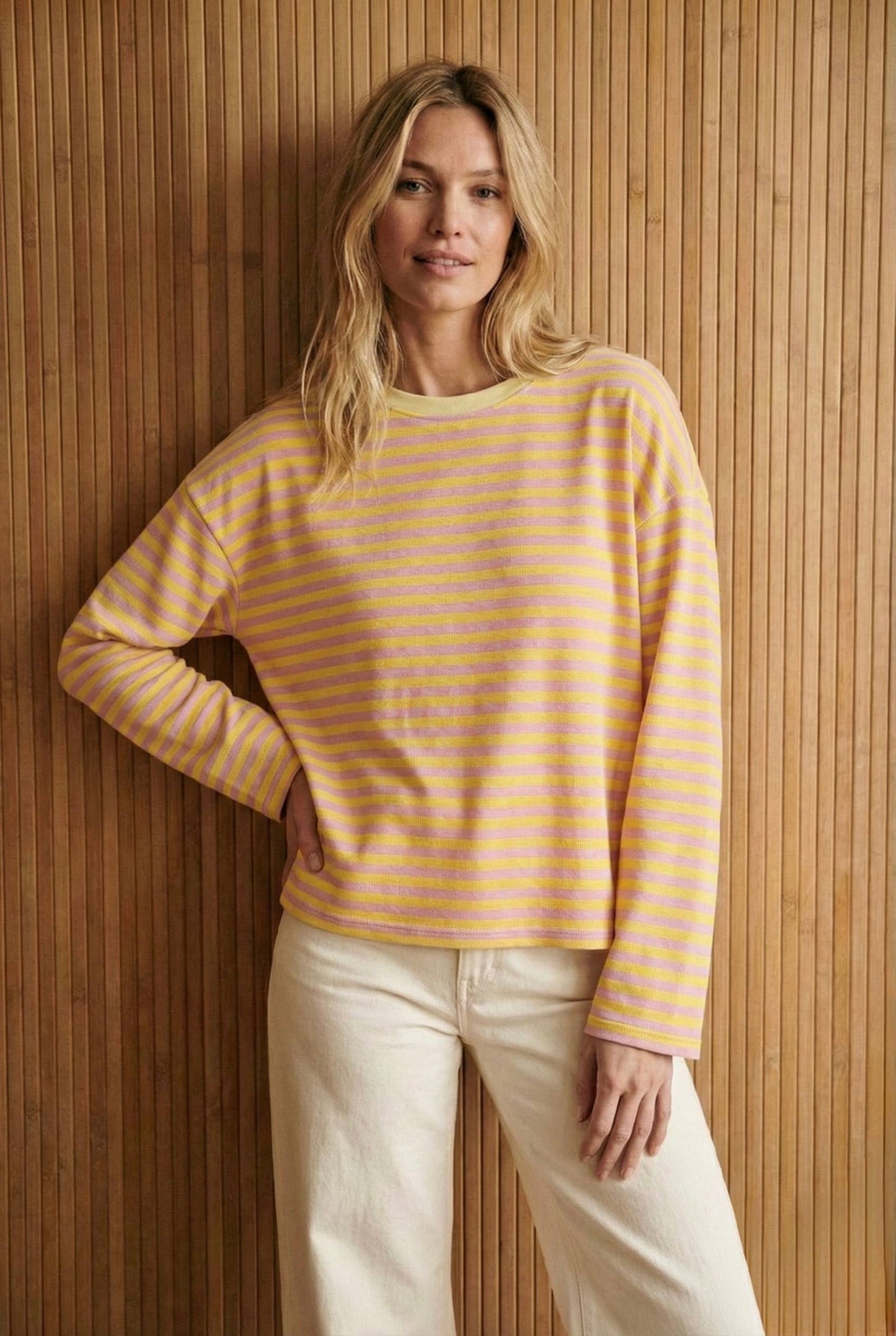 Cropped Shirt mit Streifen in verschiedenen Farben, Einheitsgröße 36-42
