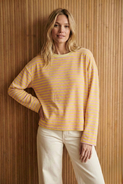 Cropped Shirt mit Streifen in verschiedenen Farben, Einheitsgröße 36-42