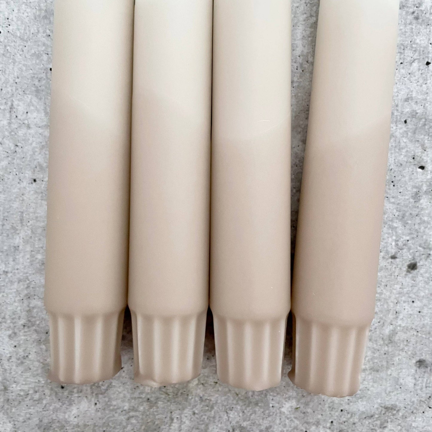 Wolkenreich-Dip Dye Kerzen | Boho beige | 4er Set